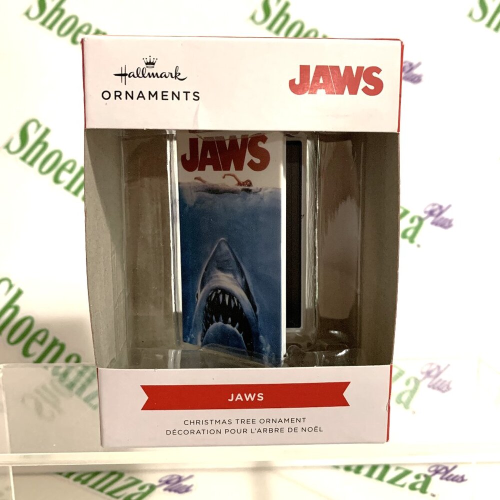 Hallmark Christmas Ornament 2022 JAWS VHS Clam Case Shark Great White